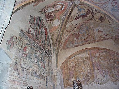Delightful and rare wall paintings
